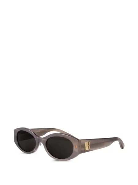 Овални слънчеви очила Balenciaga Eyewear сиво