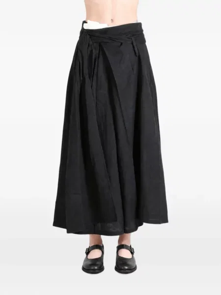 Fustă midi Yohji Yamamoto plic negru