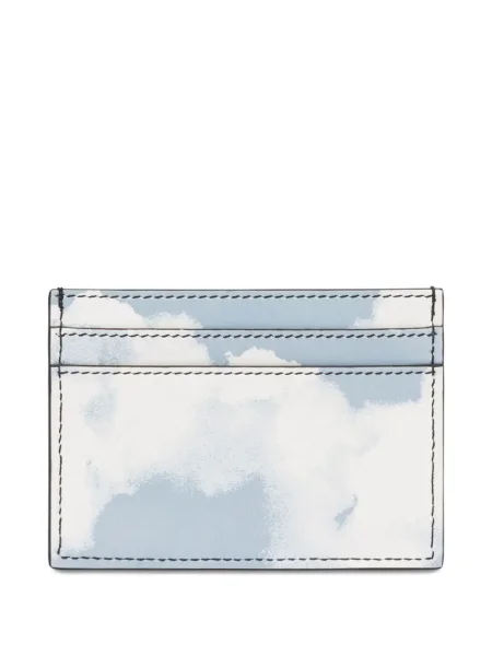 Portofel Moschino din piele albastru