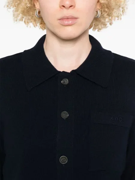 Vunena jakna A.p.c. plava