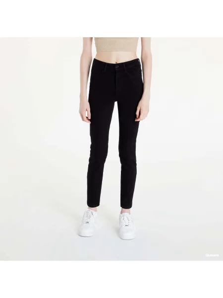 Панталони GUESS Reborn Denim Jeans Black черно