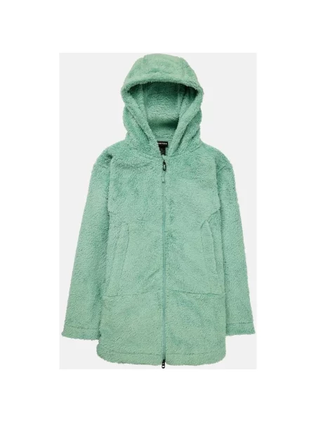 Bluza polarowa z kapturem Burton Minxy Hi-Loft Full-Zip zielono-turkusowa XS zielona