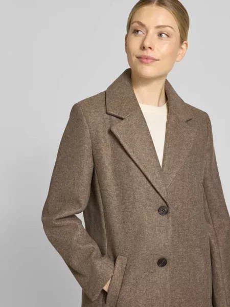 Płaszcz o kroju regular fit z kołnierzem z połami model CLAUDIA' Vila