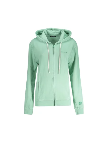 Bluza z kapturem North Sails z kapturem z długim rękawem zielona