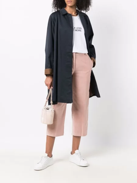 Zkrácené kalhoty Burberry Pre-owned růžové