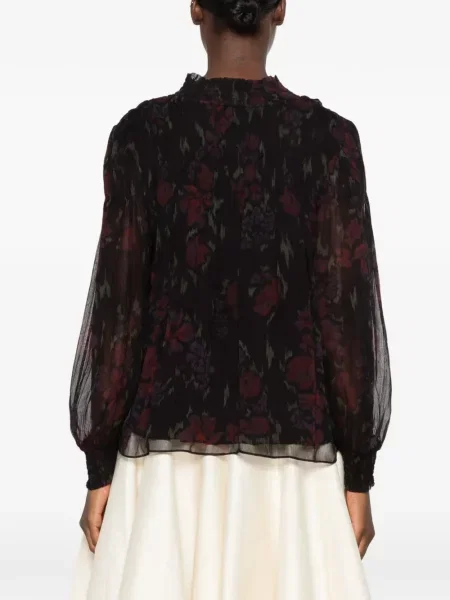 Bluză Ba&sh cu model floral cu imagine negru