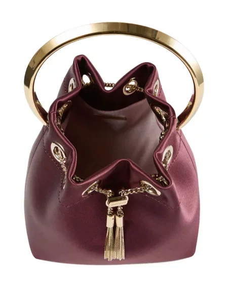 Geantă bucket Jimmy Choo maro