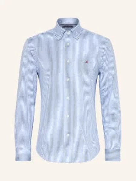 Tommy Hilfiger Koszula Regular Fit blau biała