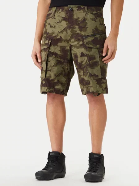 Šortky z materiálu G-Star Raw červené