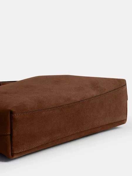 Coach női velúrbőr táska Brooklyn Shoulder Bag 28 barna