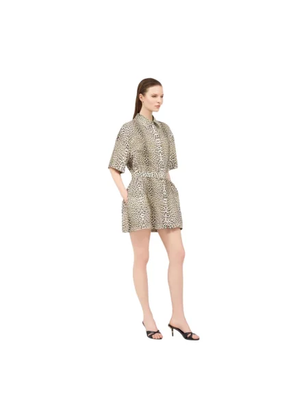 Sukienka mini Roberto Cavalli z nadrukiem czarna