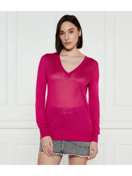 Michael Kors Pulover cu adaos de mătase