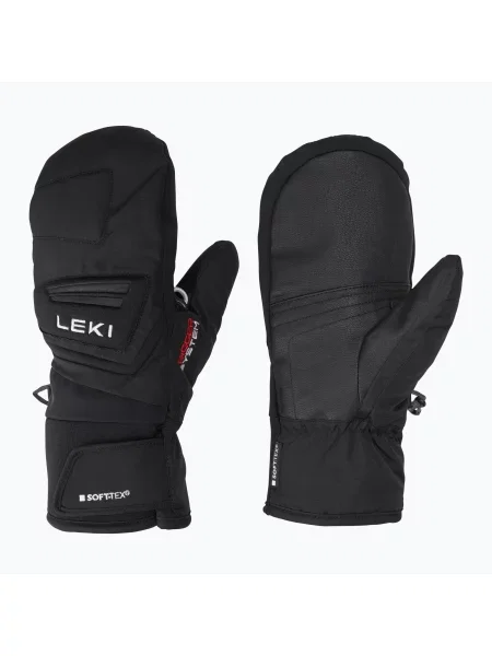 Детски скиорски ръкавици LEKI Griffin 3D Junior black черно