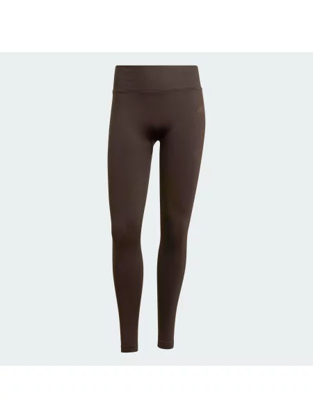 Legginsy Workout Essentials Knit Scrunch brązowe