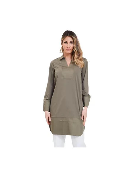 Sukienka koszulowa Alpha Studio szara