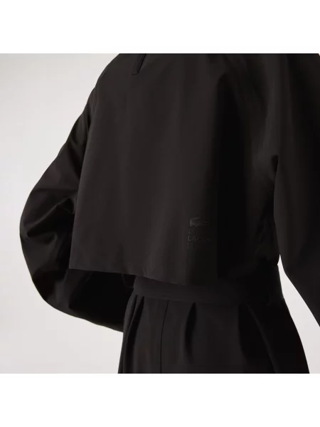 Lacoste Dwuwarstwowy Płaszcz Typu Oversize Z Piki Lacoste czarny