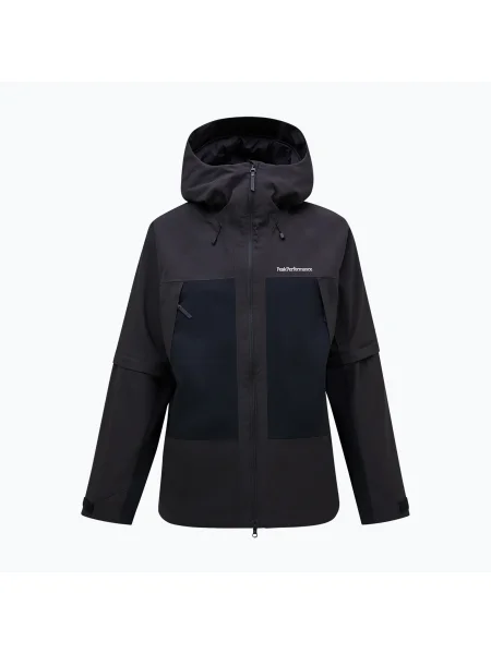 Férfi Peak Performance Edge Insulated off fekete/fekete sí kabát. Méret: S fekete