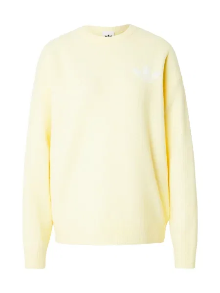 ADIDAS ORIGINALS Pulover Athletic Dept pastelno žuta bijela
