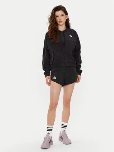 ADIDAS SPORTSWEAR Sportovní bunda Essentials černá bílá