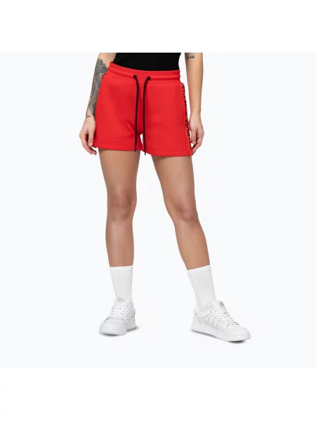 Pantaloni scurți pentru femei Pitbull Explory Tape fluo/red roșu