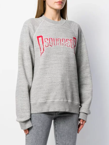 Pulover Dsquared2 cu imagine gri