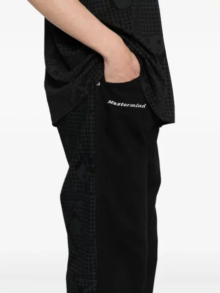Pantaloni Mastermind Japan cu imagine negru