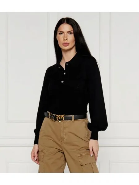 Pinko De lână pulover RIMONTAGGIO COSTINA negru