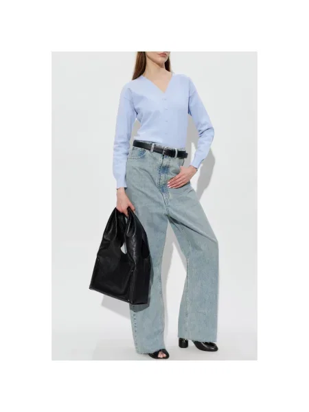 Sweter Mm6 Maison Margiela niebieski