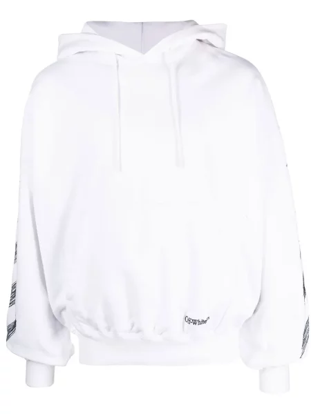 Hanorac cu glugă Off-white cu imagine