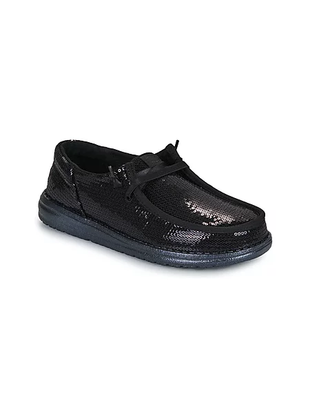 Hlačke slip Heydude s cekini črna
