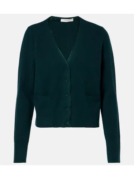 Cardigan Vince de lână verde