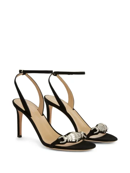 Sandale Giuseppe Zanotti din piele de căprioară de cristal negru
