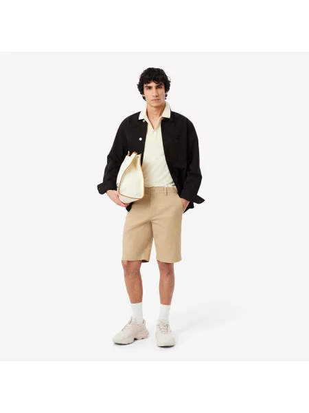 Lacoste Szorty Slim Fit beżowe