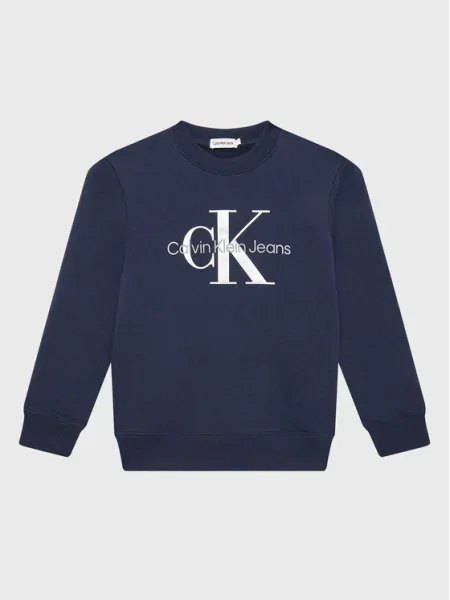 Calvin Klein Jeans Суитшърт Monogram Logo Тъмносин