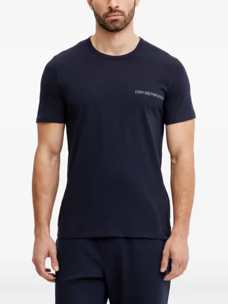 Tricou Armani Exchange cu imagine albastru