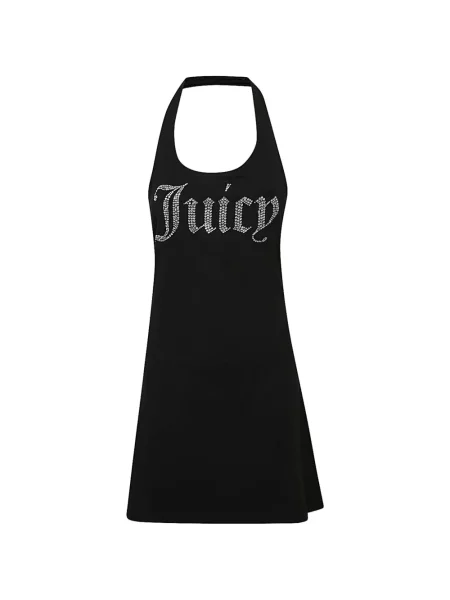Rochie mini Juicy Couture cu autograf negru