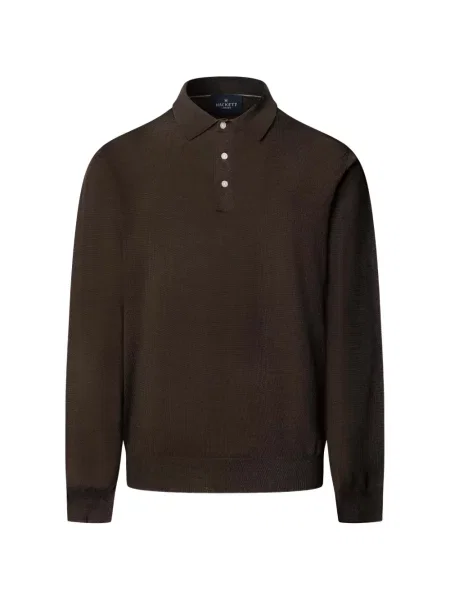 Lung tricou polo Hackett London maro