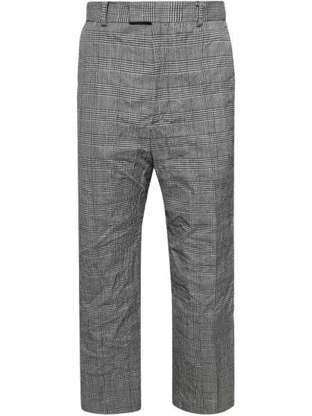 Pantaloni Vetements în carouri gri