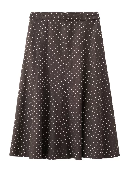 MANGO Fustă ROMEO ciocolatiu alb