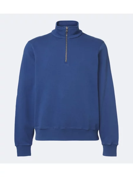 Mikina na zips Orlebar Brown modrá