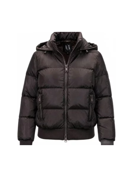 Geacă cu puf Armani Exchange maro