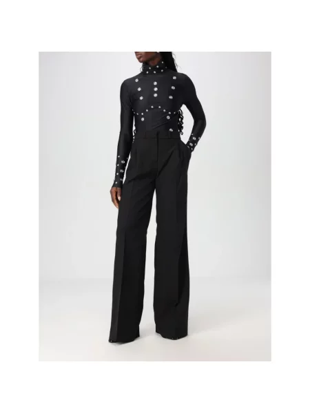 Coperni spodnie Wide Leg Tailored szerokie high waist czarny