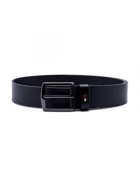 Tommy Hilfiger De piele curea DENTON negru