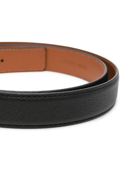 Curea Santoni din piele negru