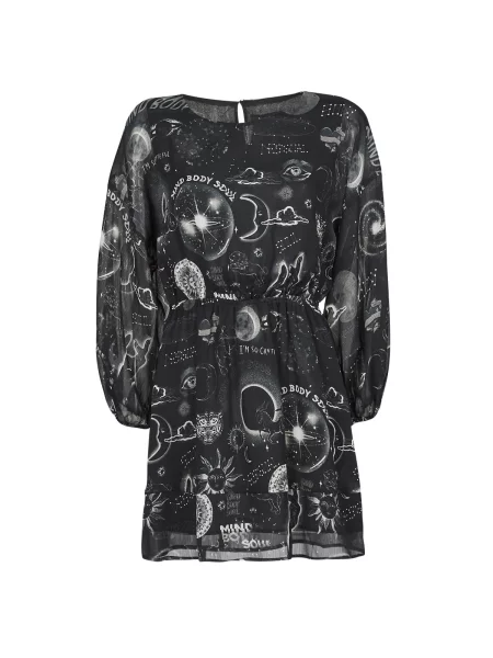 Mini obleka Desigual črna