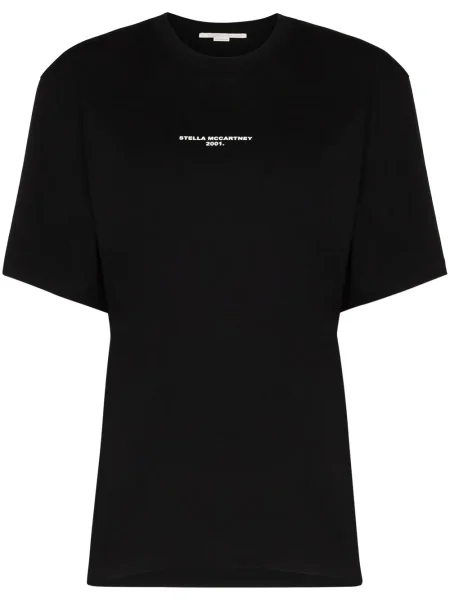 Tricou Stella Mccartney cu imagine scurt negru