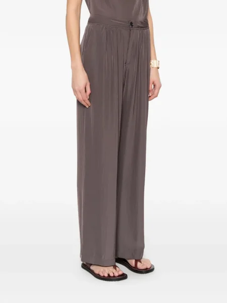 Hlače Eleh smeđa