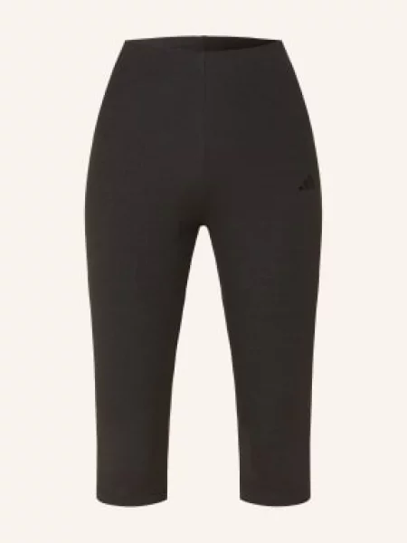 Legginsy Seasonal Essentials Rib Capri czarne