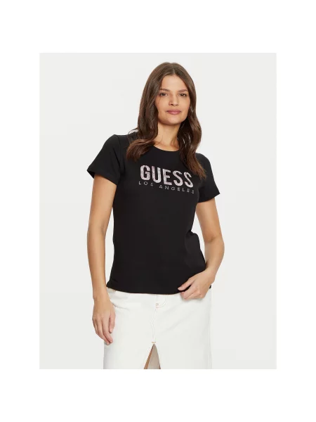 Guess T-shirt Regular Fit crna
