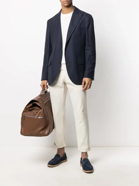 Sweter Brunello Cucinelli z okrągłym dekoltem biały